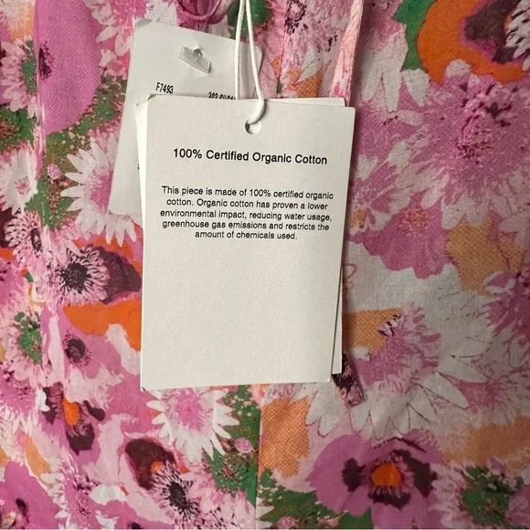 NWT GANNI 100% Organic Cotton Ruffle Shorts in Sugar Plum Size 40 / Size… - Picture 10 of 10